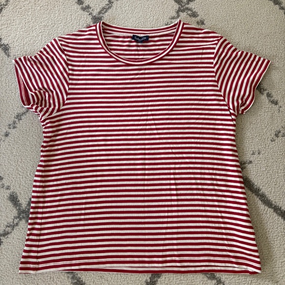 Red and White Striped Shirt- Splendid - Picture 1 of 4